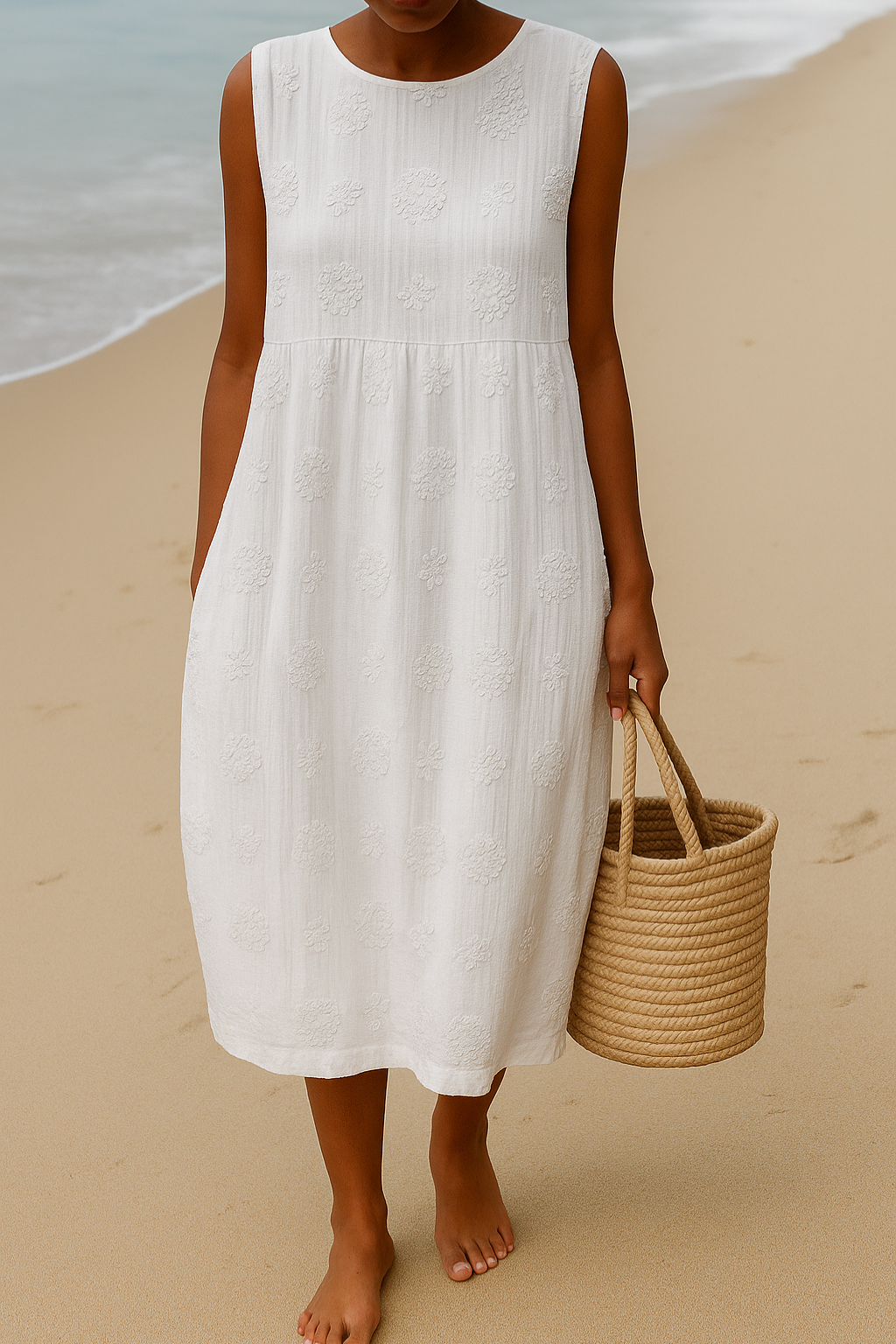 Annika | Effortless Sleeveless Midi Dress
