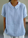 Elira | Polished Relaxed Collar Blouse
