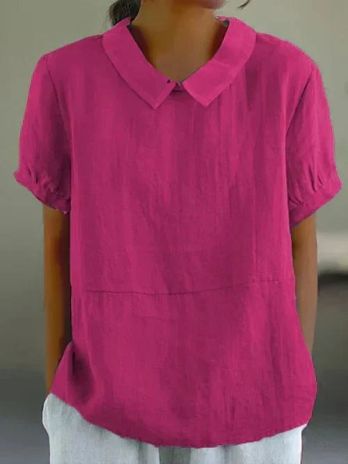 Elira | Polished Relaxed Collar Blouse