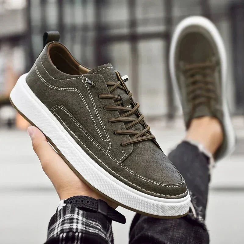 Men’s Faux Leather Sneakers