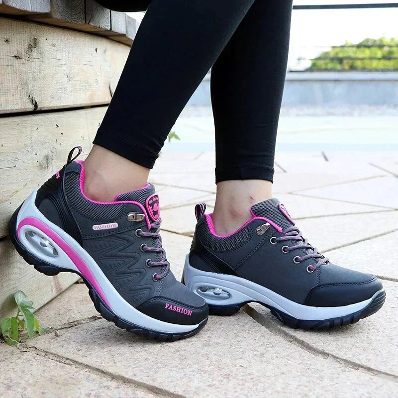 Christine | Women’s Lace-Up Hiking Boots with Low Heel