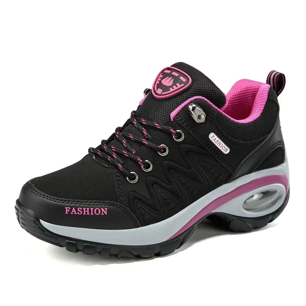 Christine | Women’s Lace-Up Hiking Boots with Low Heel