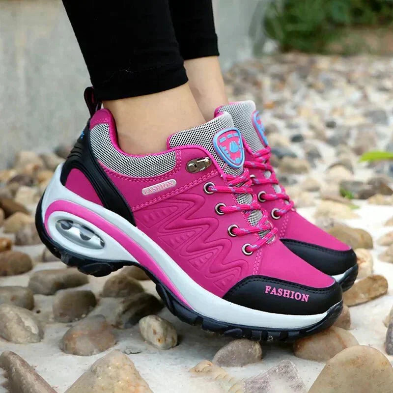 Christine | Women’s Lace-Up Hiking Boots with Low Heel