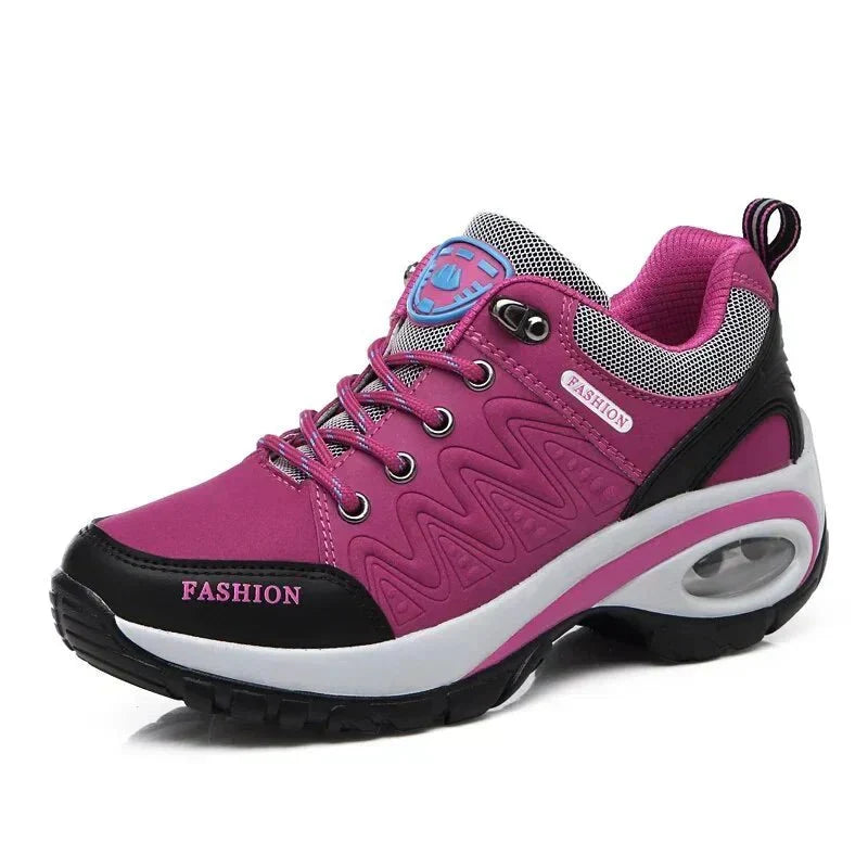 Christine | Women’s Lace-Up Hiking Boots with Low Heel