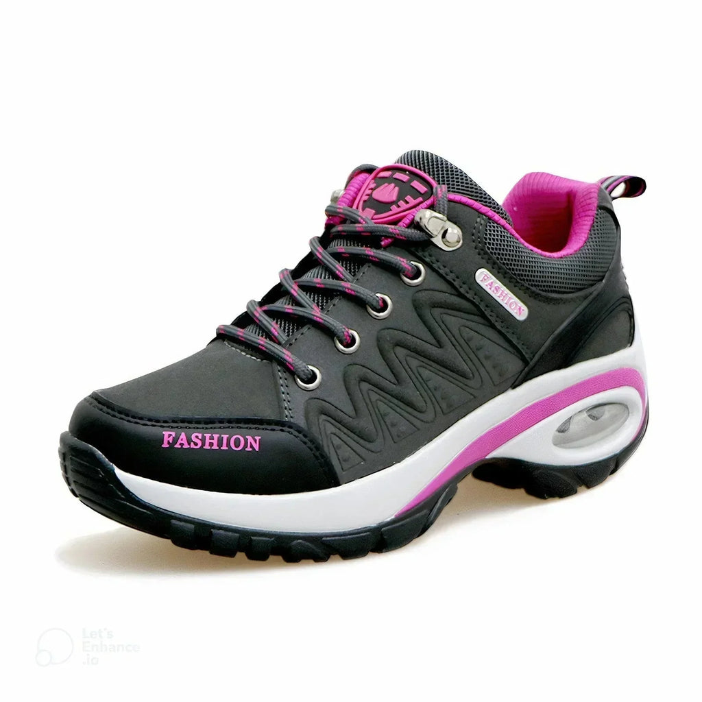 Christine | Women’s Lace-Up Hiking Boots with Low Heel