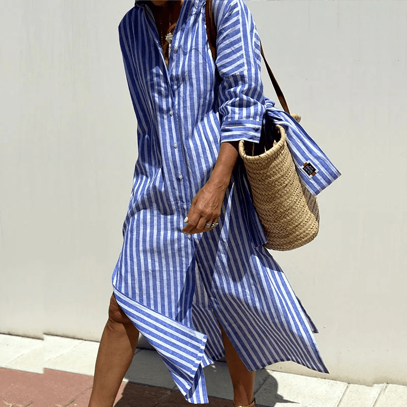 Colbie | Urban Striped Women’s Shirt Dress