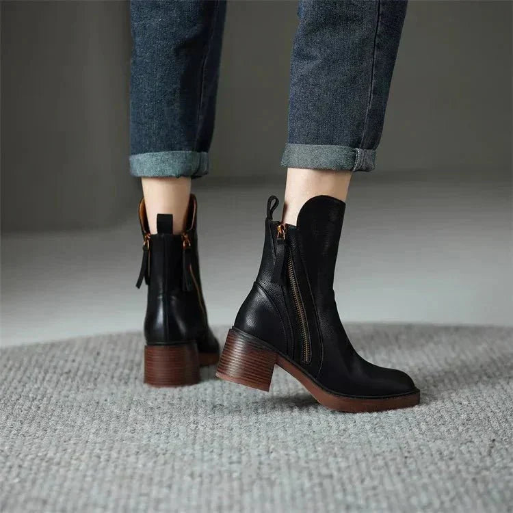 Women’s Comfortable Leather Ankle Boots