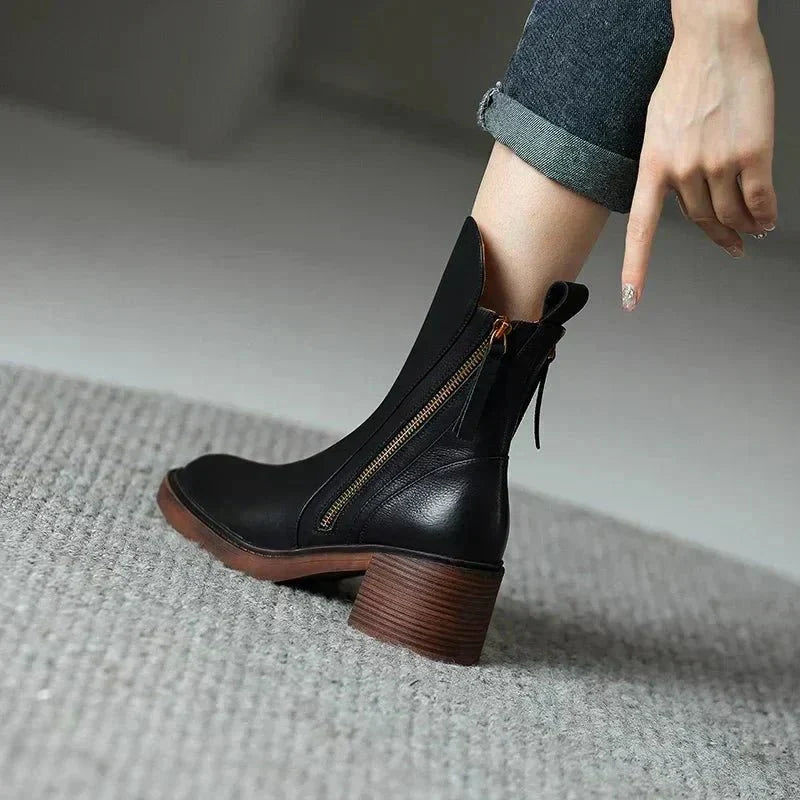 Women’s Comfortable Leather Ankle Boots