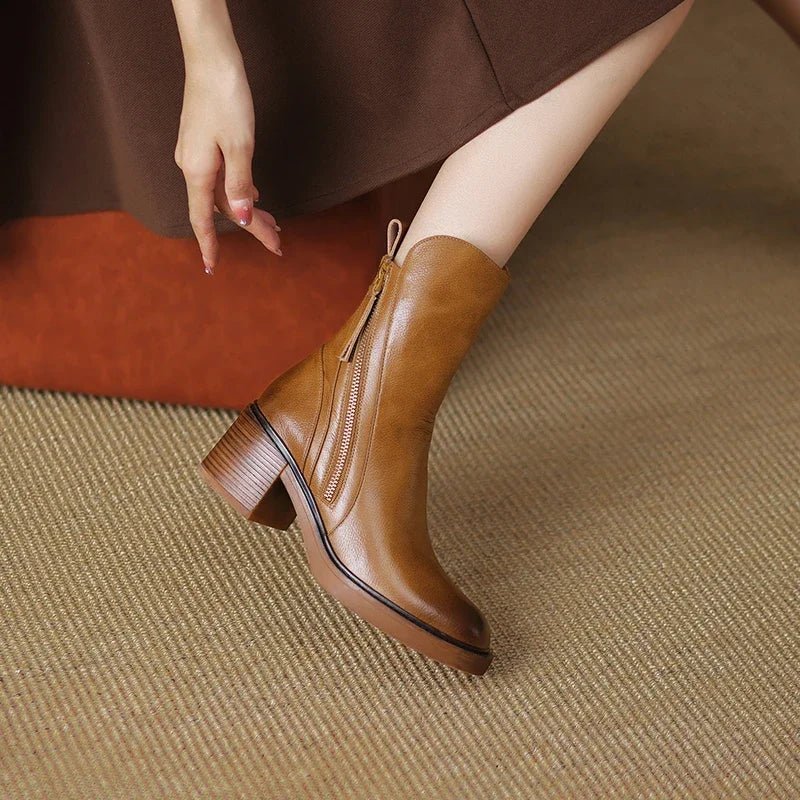 Women’s Comfortable Leather Ankle Boots