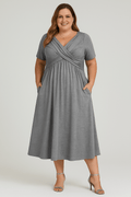 Elsie | Pleated Relaxed Fit Midi Dress