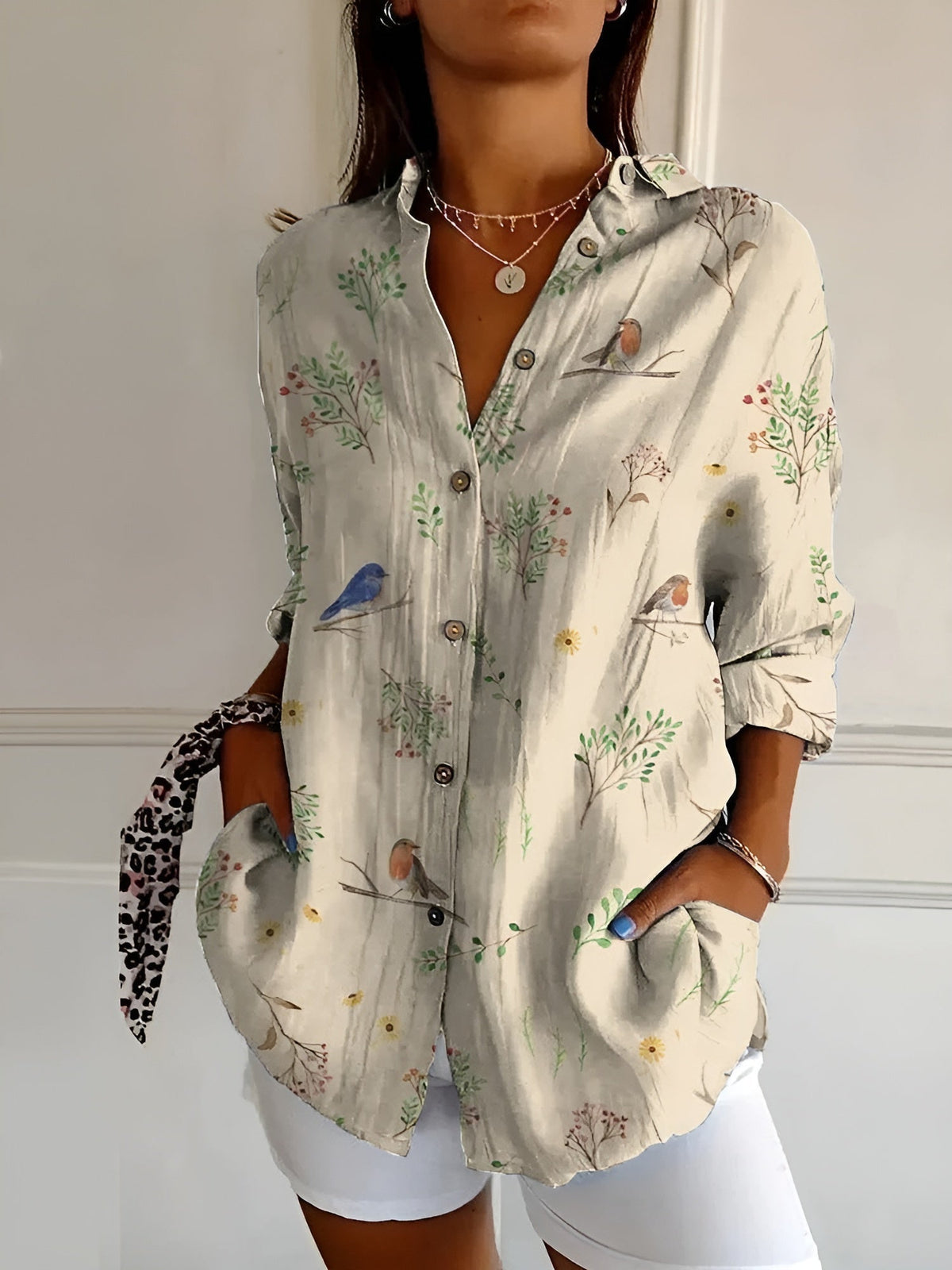 Emma | Elegance Button-Up Shirt