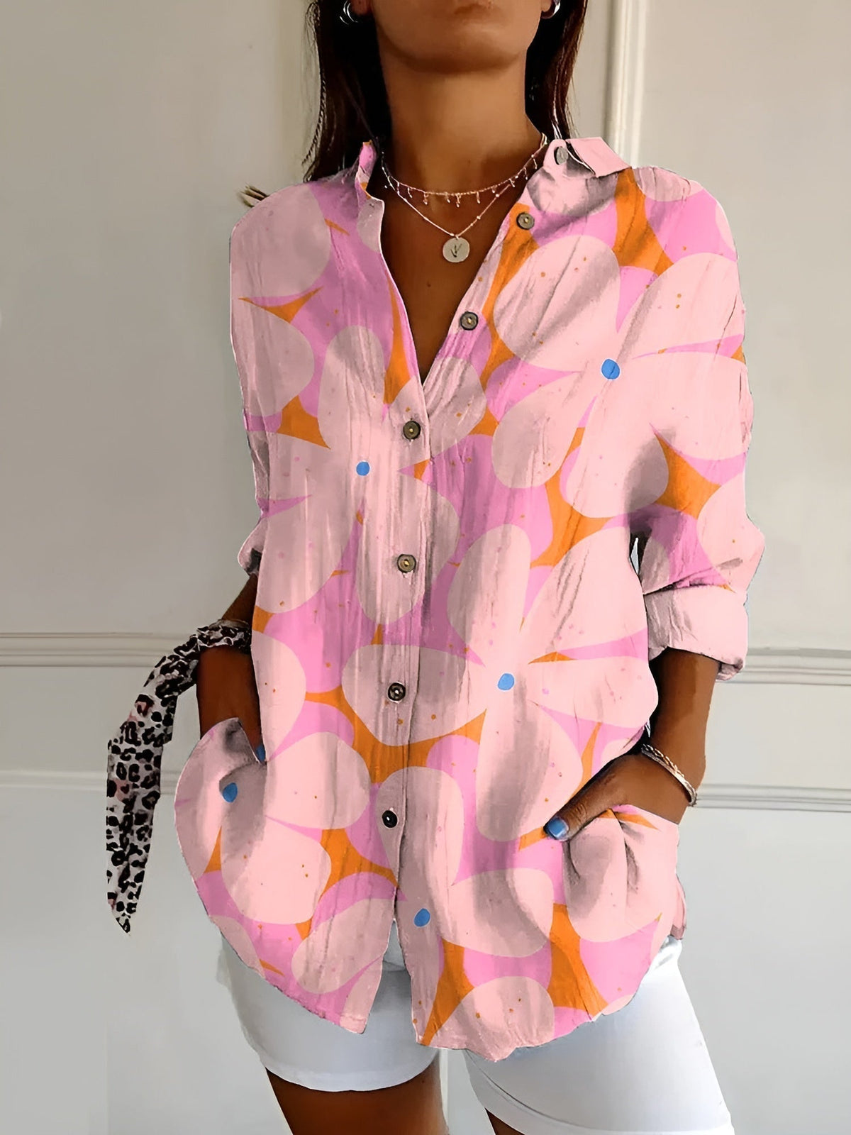 Emma | Elegance Button-Up Shirt