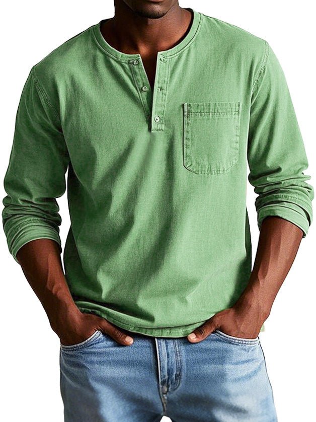 Men’s Casual Long Sleeve Button Shirt