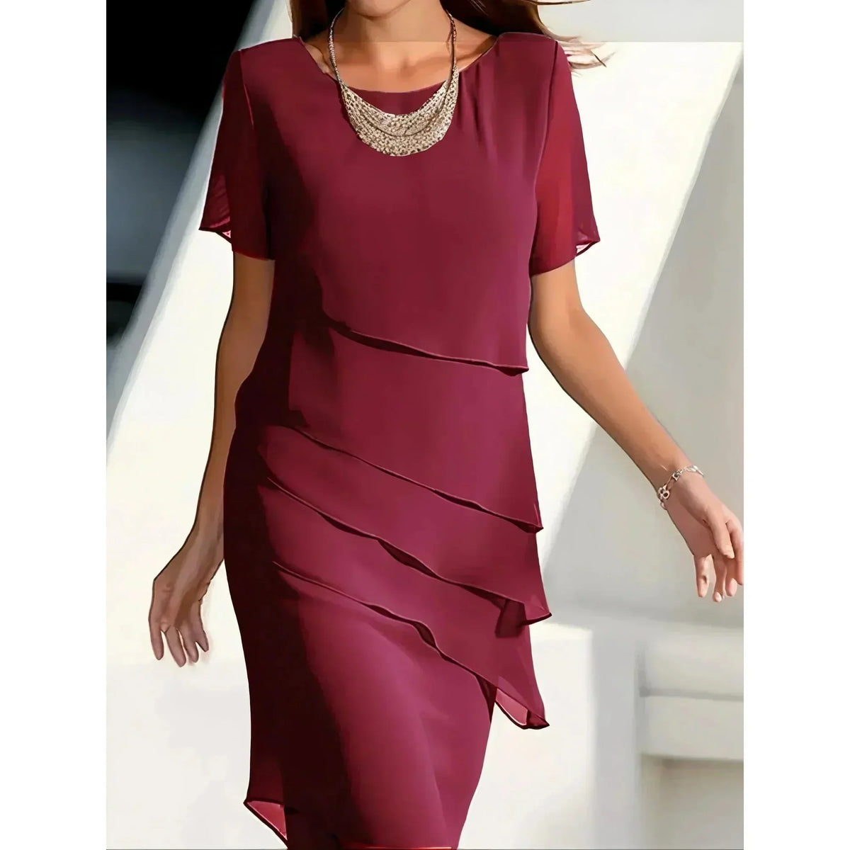 Harriet | Beautiful layered relaxed-fit dress