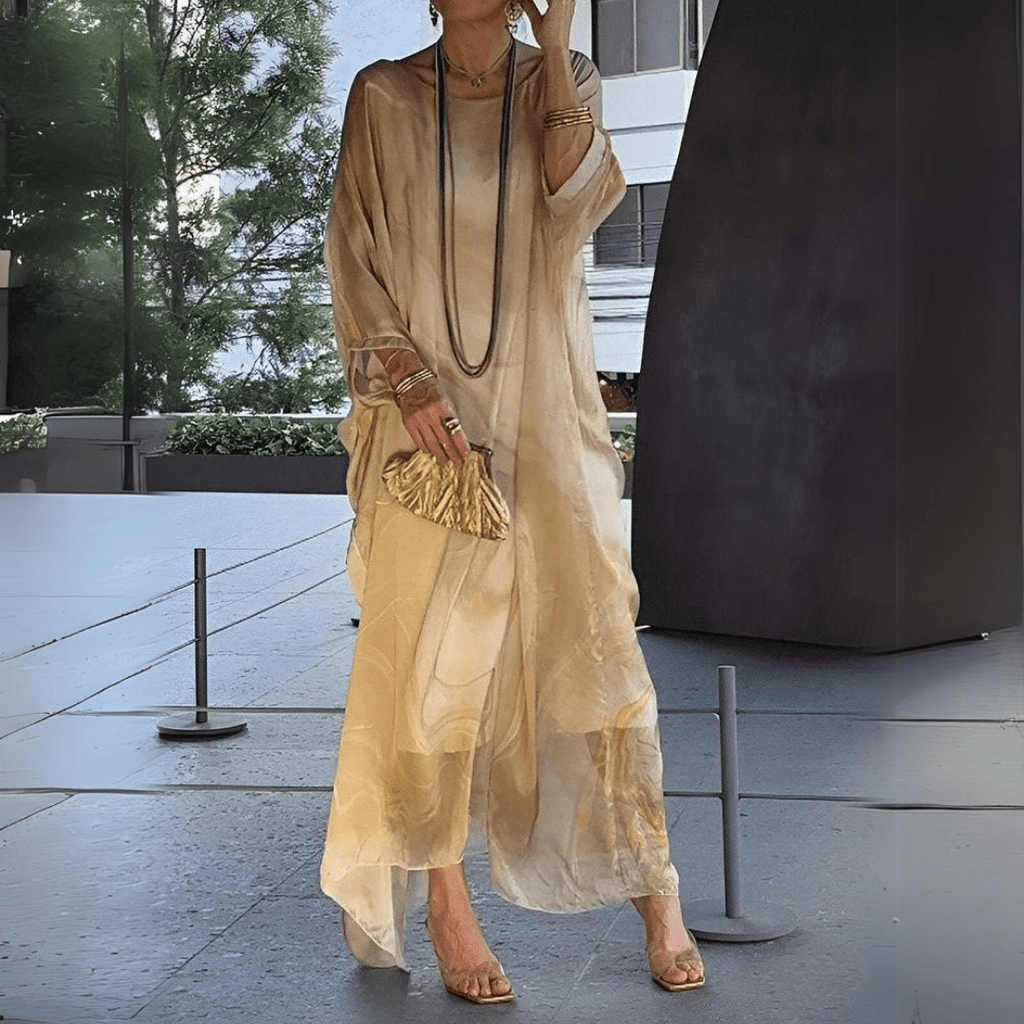 Mariana Flowing Luxe Chiffon Elegance Dress