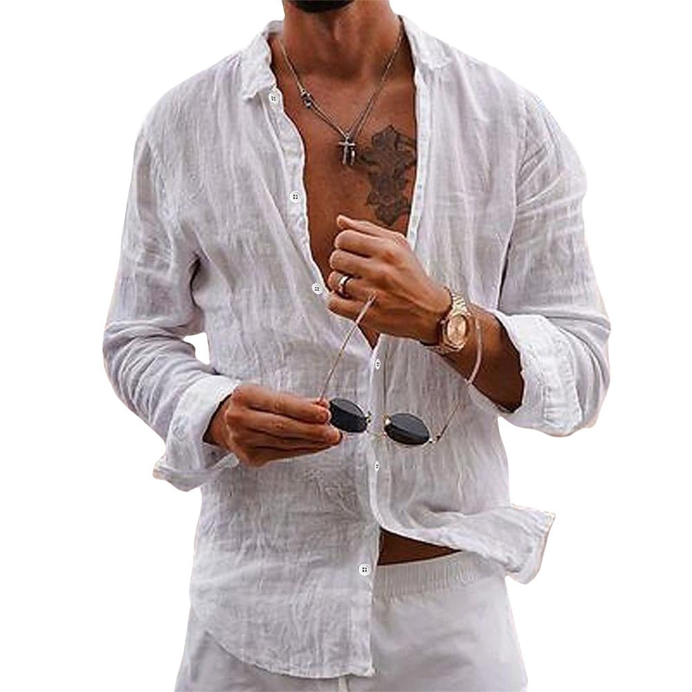 Nico | Casual Everyday Linen-Like Men’s Shirt