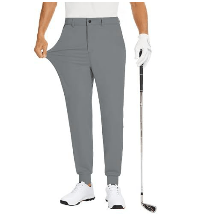 Men’s Golf Pants Stretch Slim Fit Performance Trousers