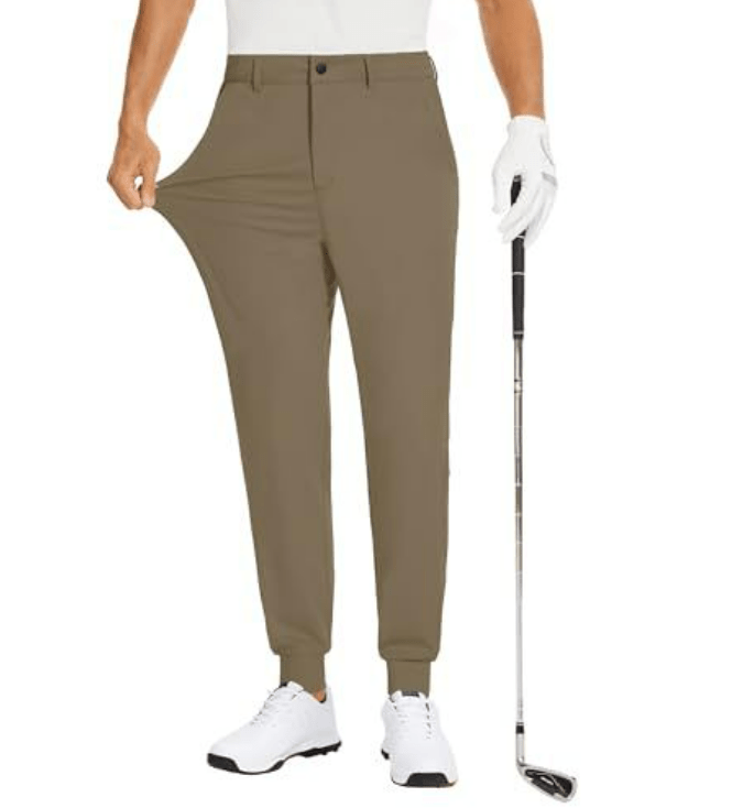 Men’s Golf Pants Stretch Slim Fit Performance Trousers