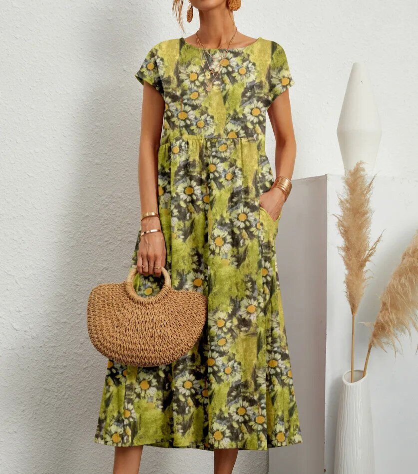 Sasha | Ethereal Floral Midi Dress
