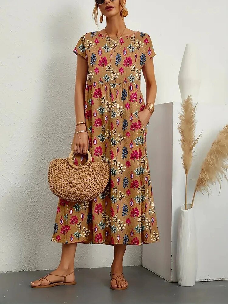 Sasha | Ethereal Floral Midi Dress