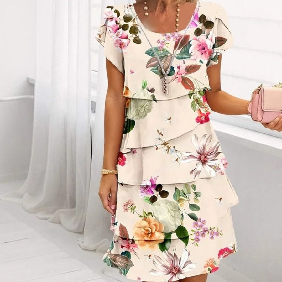 Maribel | Layered Floral Summer Dress