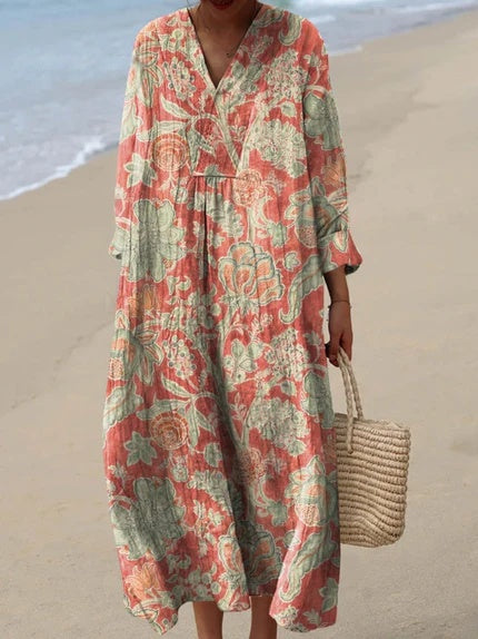 Avelora | Bohemian Floral Maxi Dress