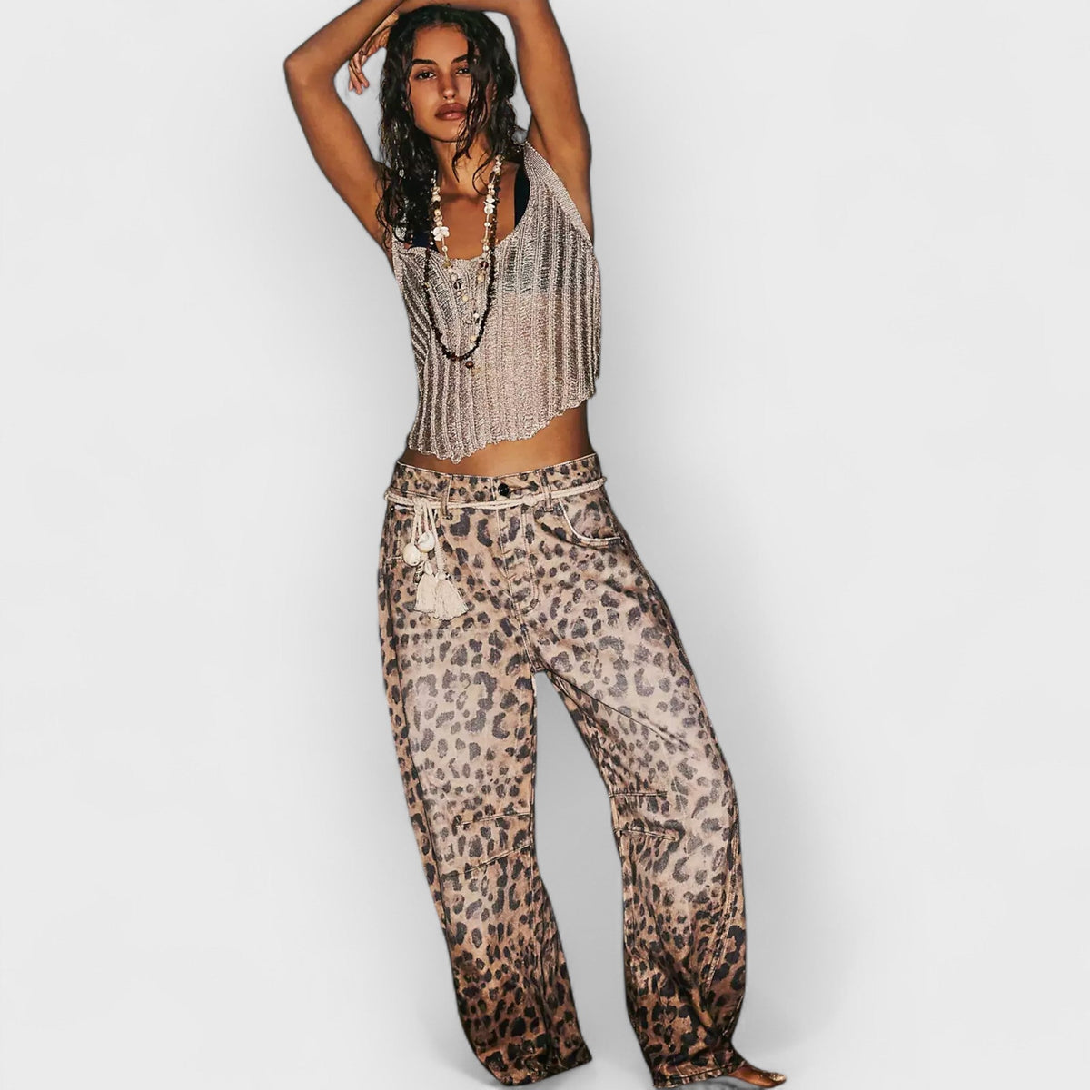 Thea | Stylish Leopard Jeans