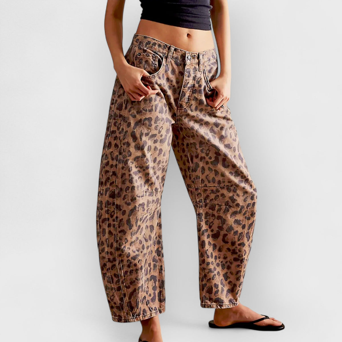 Thea | Stylish Leopard Jeans